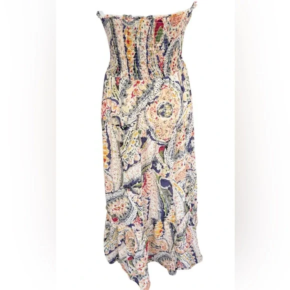 American Eagle Outfitters Strapless Multicolor Maxi Dress size L. - Picture 5 of 7